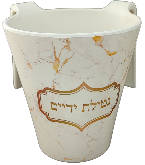 נטלה "במבוק" מהודרת דגם שיש זהב